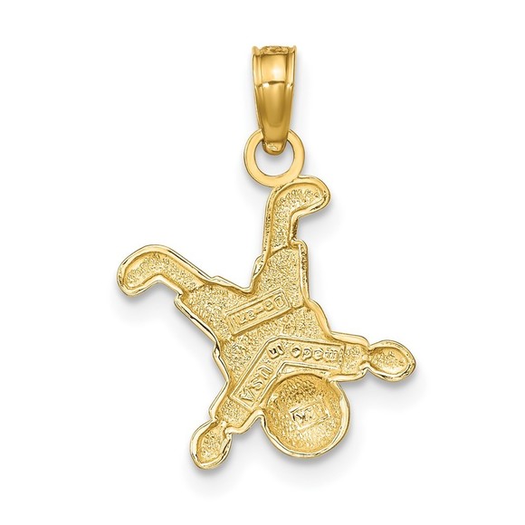 10K Gold Little Boy Pendant - Picture 3 of 4